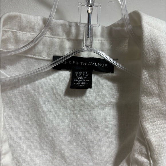 Saks Fifth Avenue MIDI Button Down Collared Dress Size Small - Picture 6 of 9